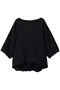 boat neck cocoon P/O プルオーバー ミズイロインド/mizuiro ind black