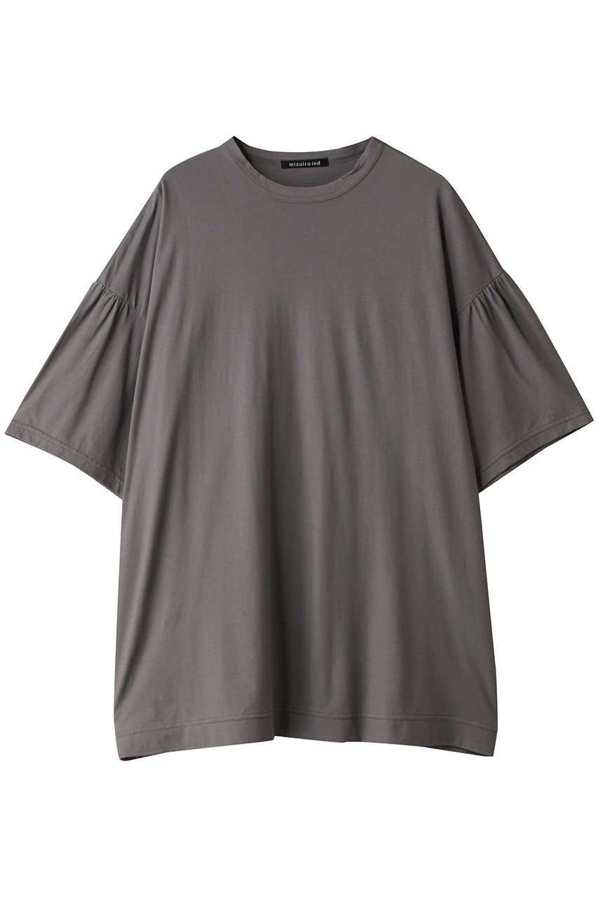 ミズイロインド/mizuiro indのgather slv wide T Tシャツ(beige/2-210150)