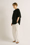gather slv wide T Tシャツ ミズイロインド/mizuiro ind