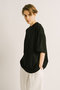 gather slv wide T Tシャツ ミズイロインド/mizuiro ind