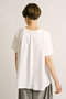 flare crew neck T Tシャツ ミズイロインド/mizuiro ind