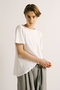flare crew neck T Tシャツ ミズイロインド/mizuiro ind