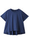 flare crew neck T Tシャツ ミズイロインド/mizuiro ind blue