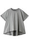 flare crew neck T Tシャツ ミズイロインド/mizuiro ind gray