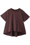 flare crew neck T Tシャツ ミズイロインド/mizuiro ind wine