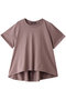 flare crew neck T Tシャツ ミズイロインド/mizuiro ind s.pink
