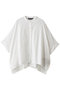 cotton linen stand collar wide shirt シャツ ミズイロインド/mizuiro ind off white