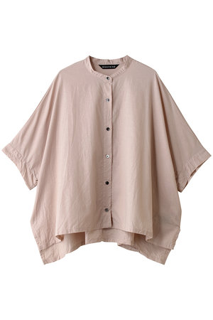 ミズイロインド/mizuiro indのcotton linen stand collar wide shirt シャツ(110400/110402)