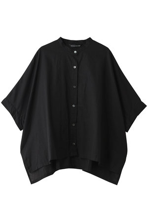 ミズイロインド/mizuiro indのcotton linen stand collar wide shirt シャツ(110400/110402)