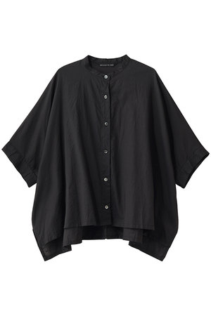 ミズイロインド/mizuiro indのcotton linen stand collar wide shirt シャツ