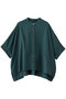 cotton linen stand collar wide shirt シャツ ミズイロインド/mizuiro ind green