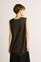 linen like V neck wide vest ベスト ミズイロインド/mizuiro ind