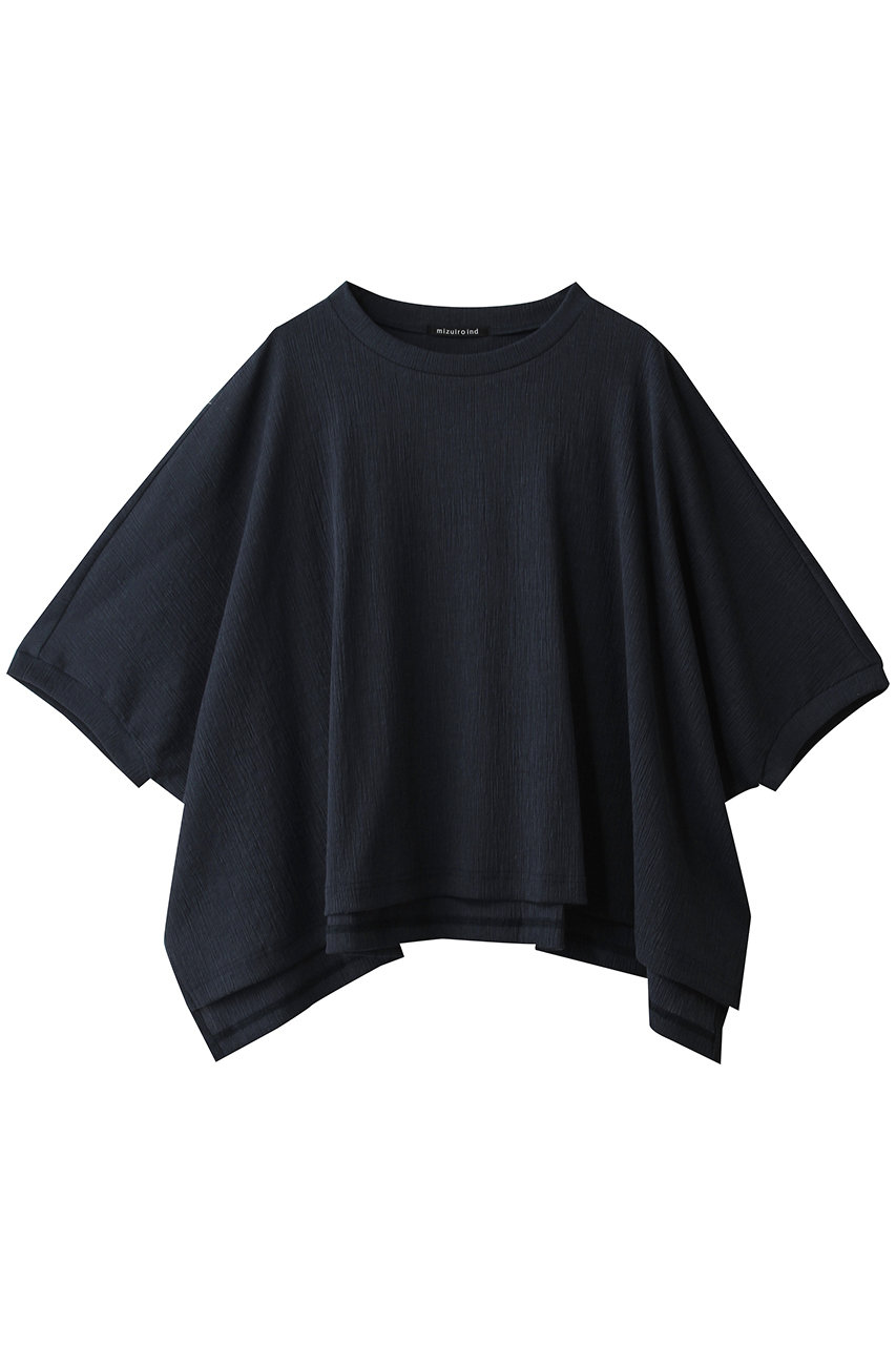 ミズイロインド/mizuiro indのcrape wide P/O プルオーバー(navy/2-210145)