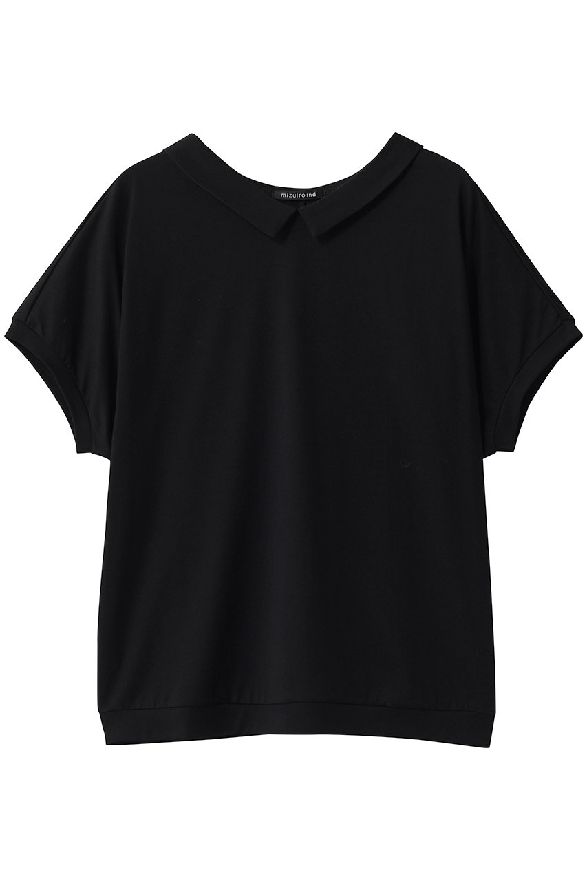 ミズイロインド/mizuiro indのshirt collar dolman P/O プルオーバー(black/2-210146)