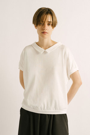 ミズイロインド/mizuiro indのshirt collar dolman P/O プルオーバー