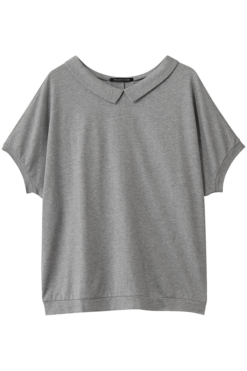ミズイロインド/mizuiro indのshirt collar dolman P/O プルオーバー(l.gray/2-210146)