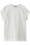 frill slv crew neck P/O プルオーバー ミズイロインド/mizuiro ind off white
