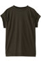 frill slv crew neck P/O プルオーバー ミズイロインド/mizuiro ind brown