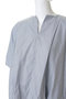 stripe no collar ballon P/O プルオーバー ミズイロインド/mizuiro ind