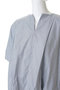 stripe no collar ballon P/O プルオーバー ミズイロインド/mizuiro ind