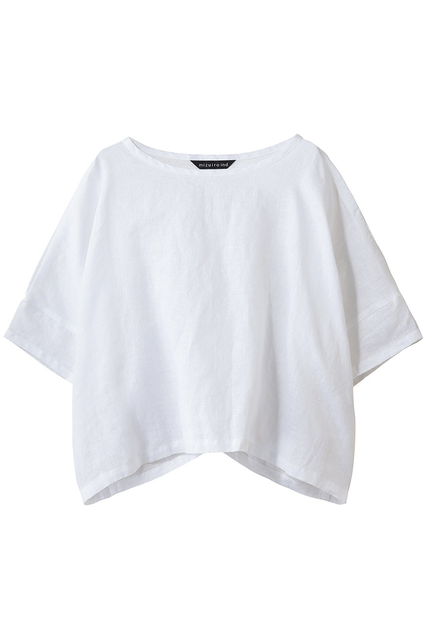 ミズイロインド/mizuiro indのlinen wide P/O プルオーバー(off white/2-230146)