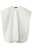 V neck wide tunic shirt シャツ