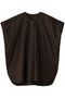 V neck wide tunic shirt シャツ ミズイロインド/mizuiro ind d.brown