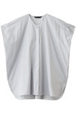 V neck wide tunic shirt シャツ