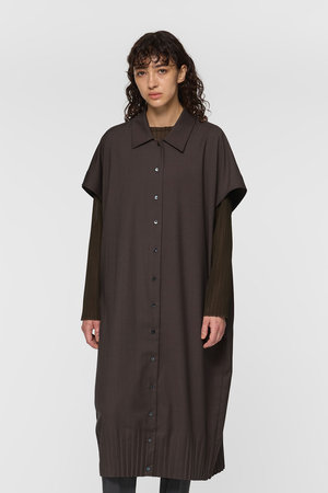 ミズイロインド/mizuiro indのpleats hem OP ワンピース(110500/110503)