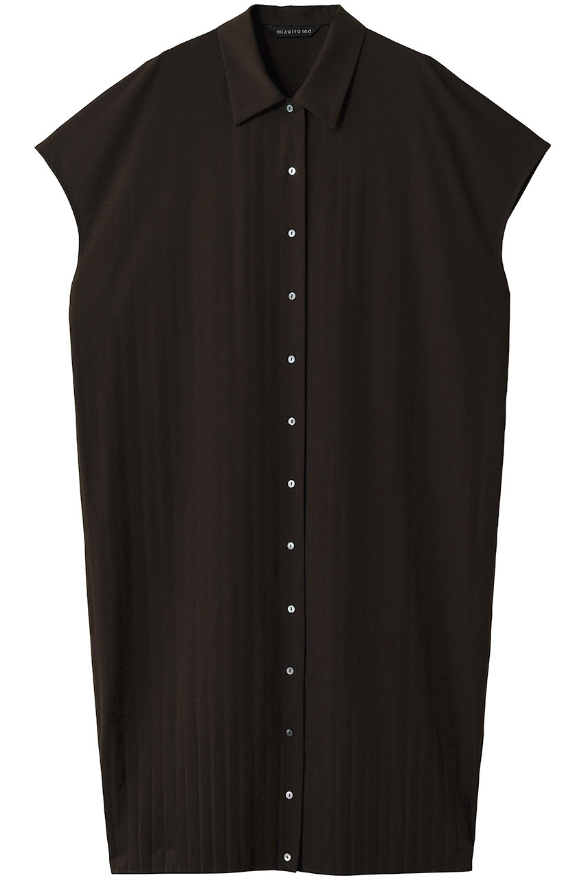 ミズイロインド/mizuiro indのpleats hem OP ワンピース(brown/3-250076)