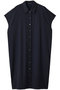 pleats hem OP ワンピース ミズイロインド/mizuiro ind navy
