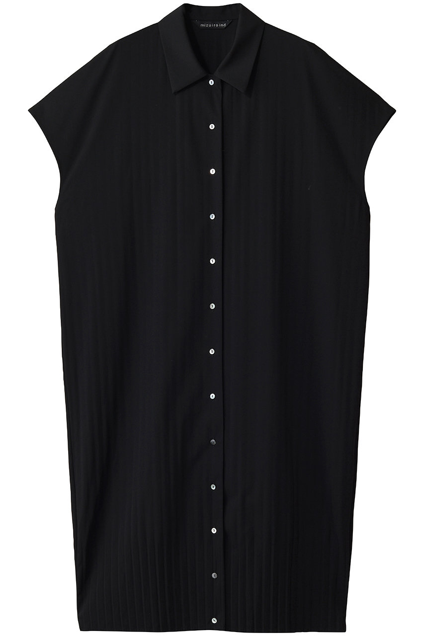 ミズイロインド/mizuiro indのpleats hem OP ワンピース(black/3-250076)