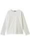 tricot long slv crew neck T Tシャツ ミズイロインド/mizuiro ind off white