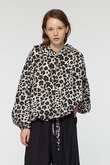 animal print hood P/O プルオーバー