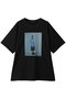 photo print T Tシャツ ミズイロインド/mizuiro ind blackB