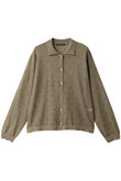 dots print polo C/D カーディガン