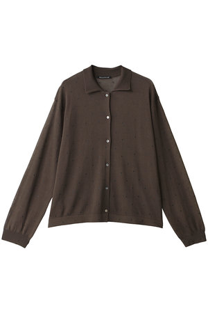 ミズイロインド/mizuiro indのdots print polo C/D カーディガン(110300/110303)