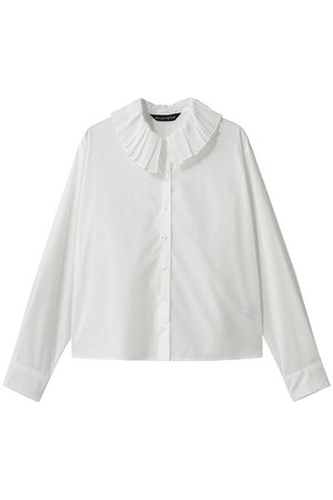 ミズイロインド/mizuiro indのpleats collar shirt シャツ(110400/110403)