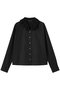 pleats collar shirt シャツ ミズイロインド/mizuiro ind black