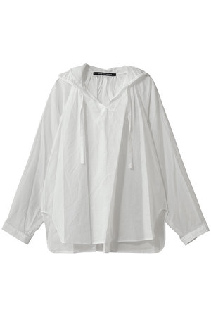 ミズイロインド/mizuiro indのhooded gather neck shirt シャツ(110400/110403)