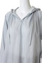 hooded gather neck shirt シャツ ミズイロインド/mizuiro ind