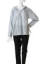 hooded gather neck shirt シャツ ミズイロインド/mizuiro ind