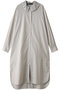 pleats collar OP ワンピース ミズイロインド/mizuiro ind l.gray
