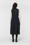 V neck waist gather jilt ジレ ミズイロインド/mizuiro ind