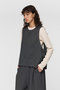 pleats hem short vest ベスト ミズイロインド/mizuiro ind