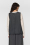 pleats hem short vest ベスト ミズイロインド/mizuiro ind