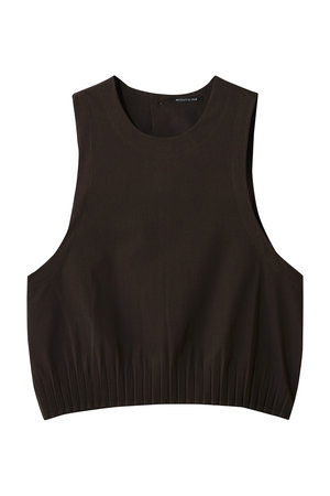 ミズイロインド/mizuiro indのpleats hem short vest ベスト(110300/110301)