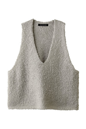 ミズイロインド/mizuiro indのhairy yarn V neck P/O プルオーバー(110300/110301)