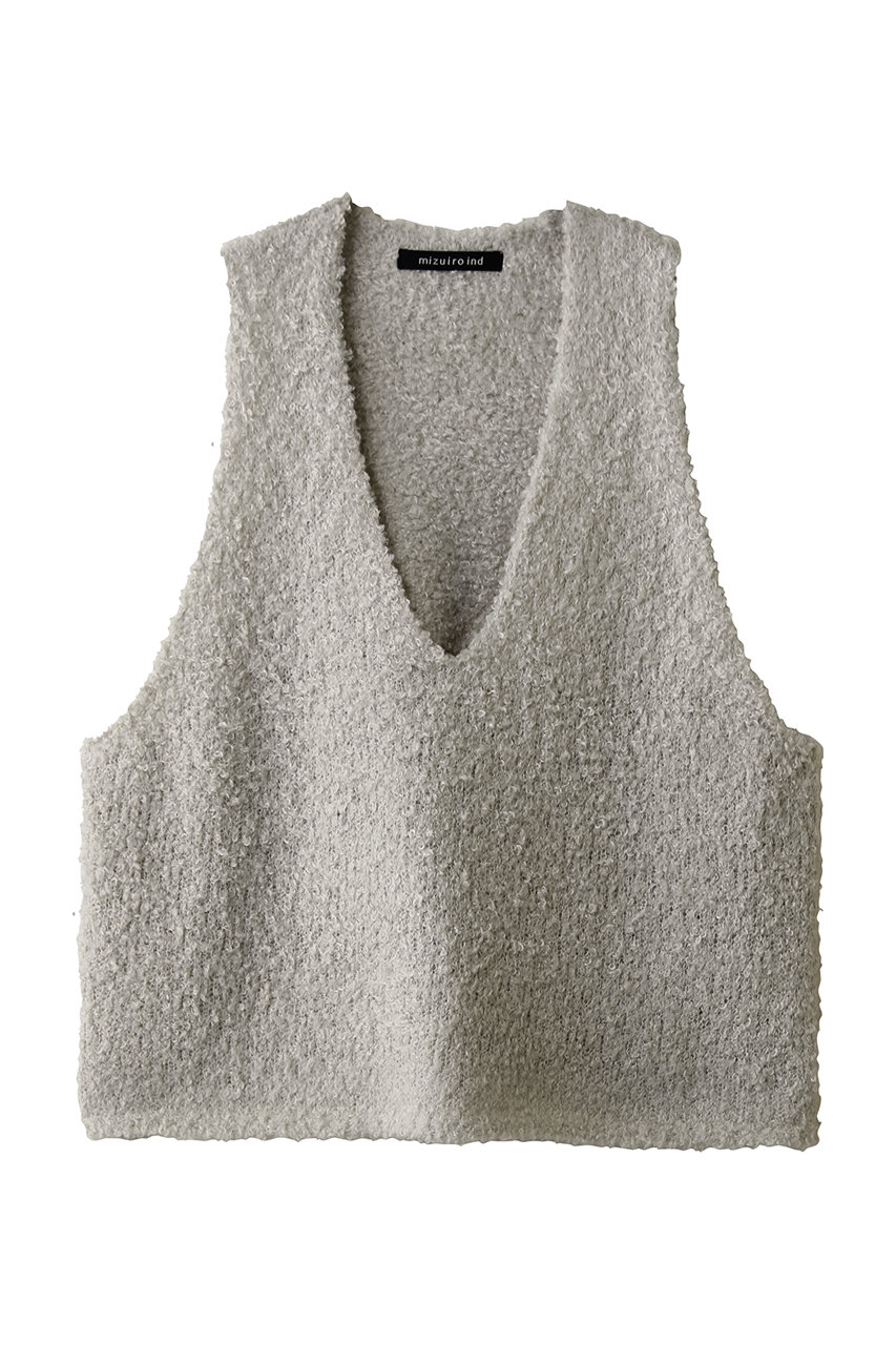 hairy yarn V neck P/O プルオーバー