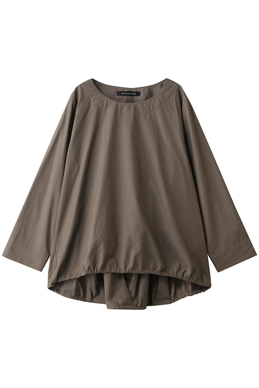ミズイロインド/mizuiro indのdrawstrings crew neck P/O プルオーバー(yellow/3-230127)